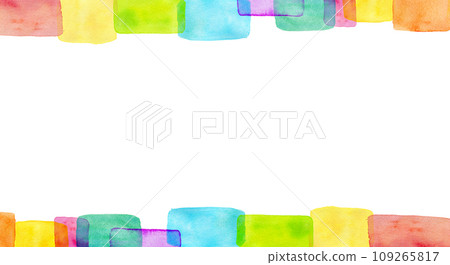 彩色水彩方格水彩紋理 彩色水彩方格水彩紋理 109265817