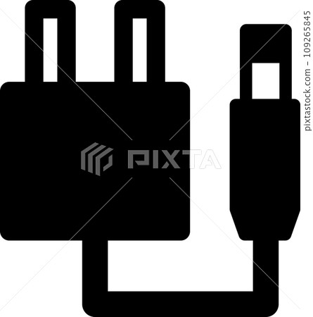Cable, connector, outlet, adapter illustration 109265845