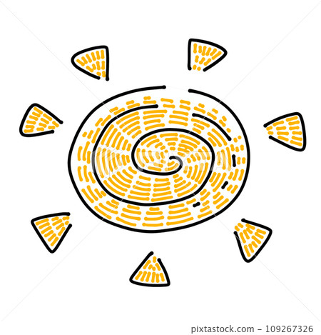 Loose simple sun single item 109267326