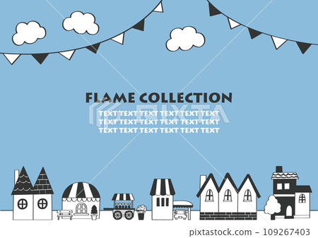 Cityscape frame side 109267403