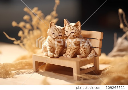 Cat basking in the sun-1 109267511