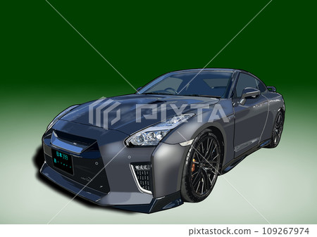 blue sports car 109267974