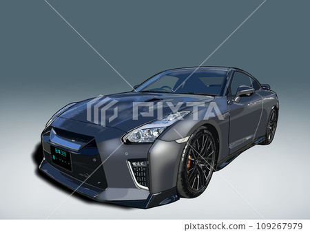 blue sports car blue sports car 109267979