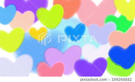 Colorful heart background Colorful heart background 109268882
