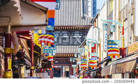 Kawasaki Daishi Scenery of Nakamise Street [Kawasaki City, Kanagawa Prefecture] 109269445