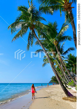 Beautiful tropical of White Sands Beach, Chang island (Koh chang) ,Thailand Beautiful tropical of White Sands Beach, Chang island (Koh chang) ,Thailand 109269860
