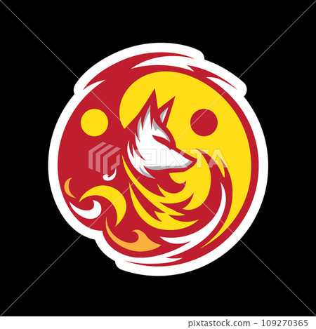 Kisune logo japan korea style. vector illustration 109270365