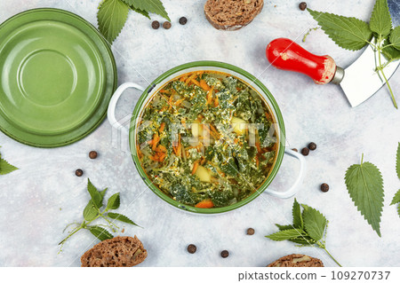 Healthy green soup. Healthy green soup. 109270737