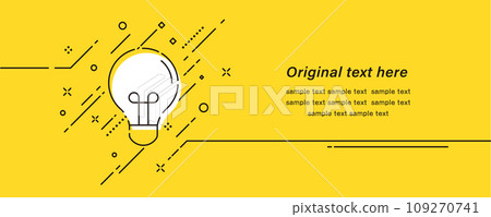 表達靈感和發現的燈泡圖示的插圖 表達靈感和發現的燈泡圖示的插圖 109270741