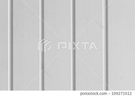 Vertical Line White Wooden Fence Stripe Wall Texture Background Wood Plank Board Desk 109271012