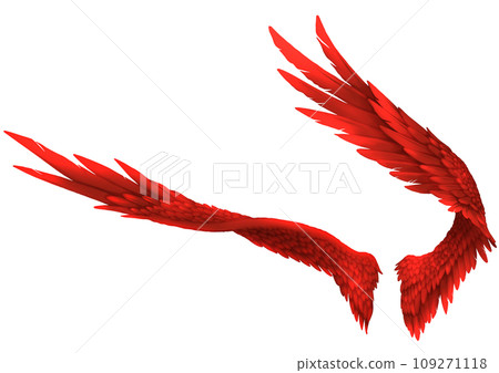 flapping red wings 109271118