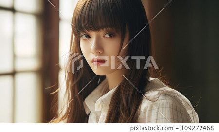 長髮年輕女子 長髮年輕女子 109272468
