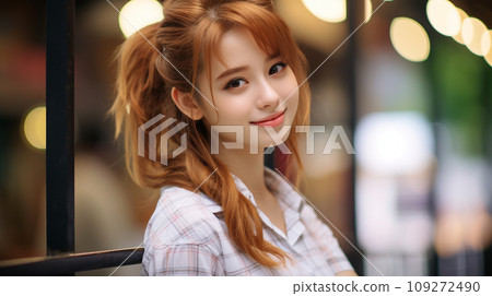 長髮年輕女子 109272490