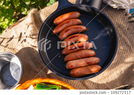 Wieners grilled outdoors Wieners grilled outdoors 109272517