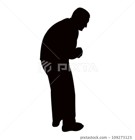 a man body silhouette vector 109273123