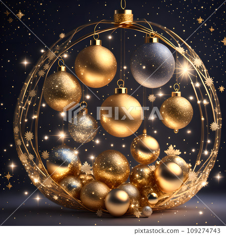 Bauble constellation arrange festive christmas wallpaper 109274743