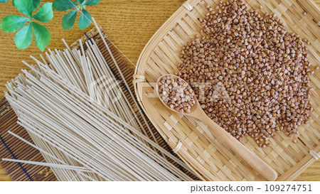 Buckwheat and soba noodles Buckwheat and soba noodles 109274751