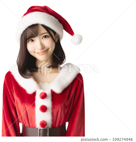 聖誕老人的一名年輕女子 聖誕老人的一名年輕女子 109274946