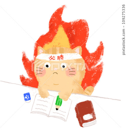 手繪貓學習入學考試 109275336