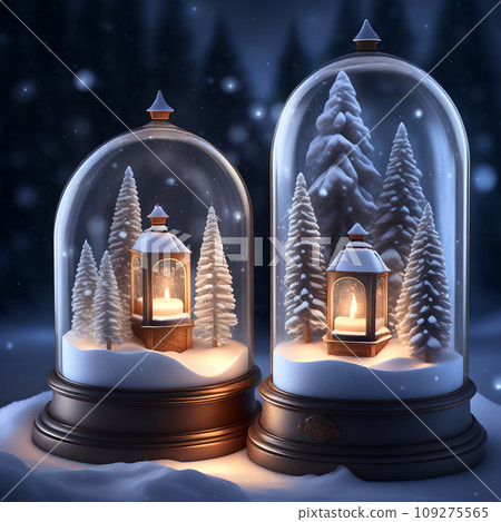 Candlelit Snow Globes christmas wallpaper Candlelit Snow Globes christmas wallpaper 109275565