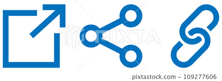 鏈接,共享圖標設置藍色 鏈接,共享圖標設置藍色 109277606