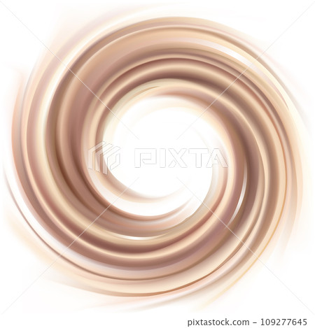 Vector background of swirling chocolate texture 109277645