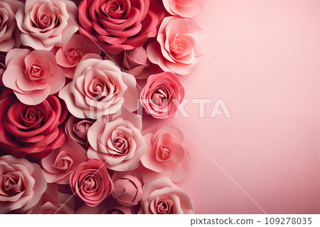 Beautiful background with flowers for Valentine's day congratulation. Beautiful background with flowers for Valentine's day congratulation. 109278035
