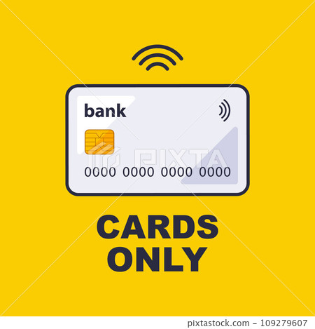 icon payment only by bank card. 109279607