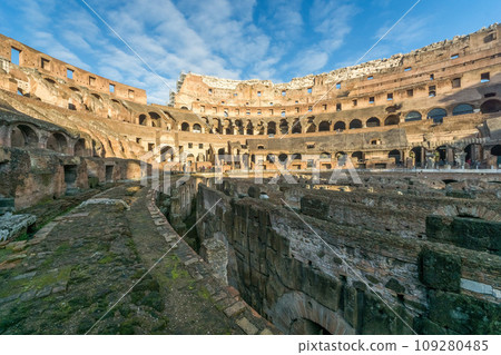 Roman Colosseum in Rome, Italy 109280485