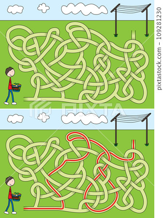 Laundry day maze Laundry day maze 109281230