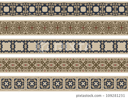 Seamless decorative borders 109281231