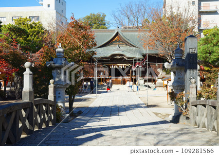 四柱神社繩手通商店街的秋葉 四柱神社繩手通商店街的秋葉 109281566