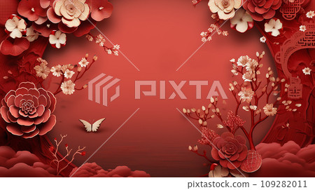 Chinese new year red background Chinese new year red background 109282011