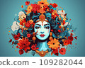 Lord Rama and Ravana in Dussehra Navratri festival of India 109282044