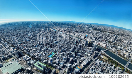 Tokyo seen from Tokyo Skytree Observation Deck Tokyo seen from Tokyo Skytree Observation Deck 109282655
