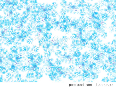 Snowflake wallpaper, background painted with watercolors. (seamless) Snowflake wallpaper, background painted with watercolors. (seamless) 109282958