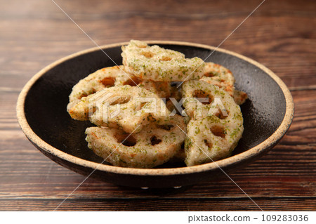 Fried lotus root Isobe 109283036