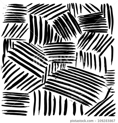 Vector hand drawn textures. Lines with different density and incline. Hatching drawn with pen. Abstract background. 109283867