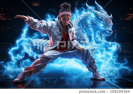 格鬥遊戲角色AI形象 109284564