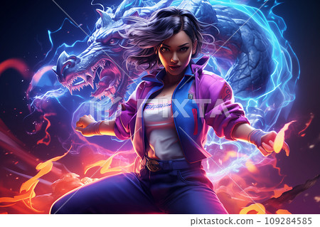 Fighting game character AI image 109284585