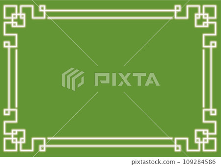 中國風霓虹框插畫 109284586
