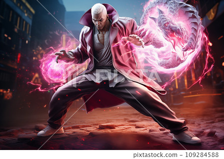 Fighting game character AI image Fighting game character AI image 109284588