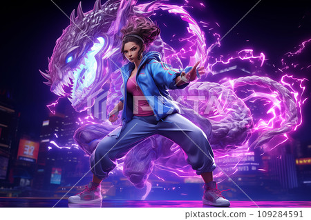Fighting game character AI image 109284591