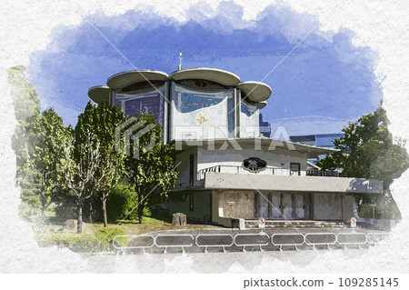 水彩風格 東京北之丸公園 十日學堂 東京都千代田區 水彩風格 東京北之丸公園 十日學堂 東京都千代田區 109285145