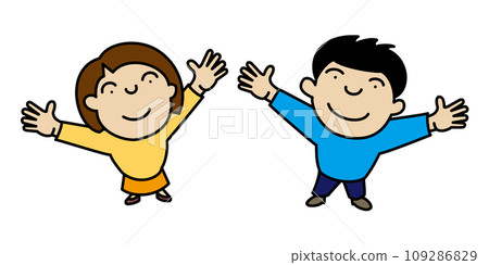 孩子們張開雙手 109286829