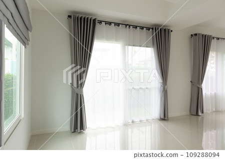 Curtain window interior decoration in living room 109288094