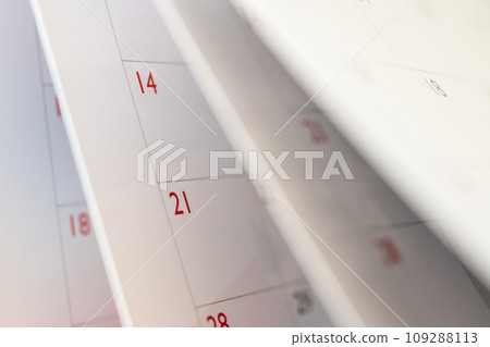 Abstract blur calendar page flipping sheet close up background business schedule planning appointment meeting concept Abstract blur calendar page flipping sheet close up background business schedule planning appointment meeting concept 109288113