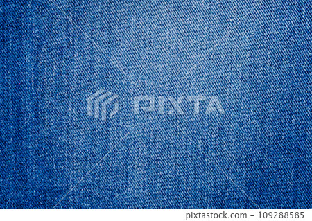 Denim blue jeans texture close up background top view 109288585