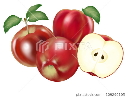 一組許多紅蘋果 109290105