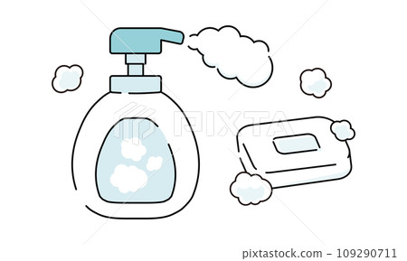 hand soap and soap hand soap and soap 109290711